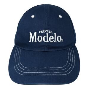 Cerveza Modelo Strapback Baseball Cap Blue One Size Adjustable Embroidered BDA
